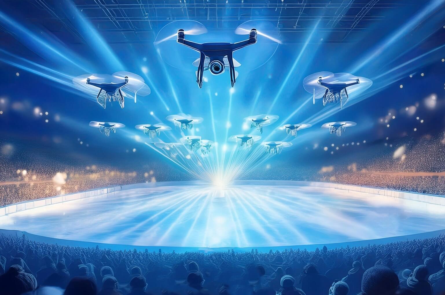 Drone Show on Ice